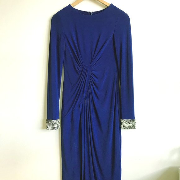 Vince Camuto beaded cuff long sleeve dress S 2 - Picture 2 of 9